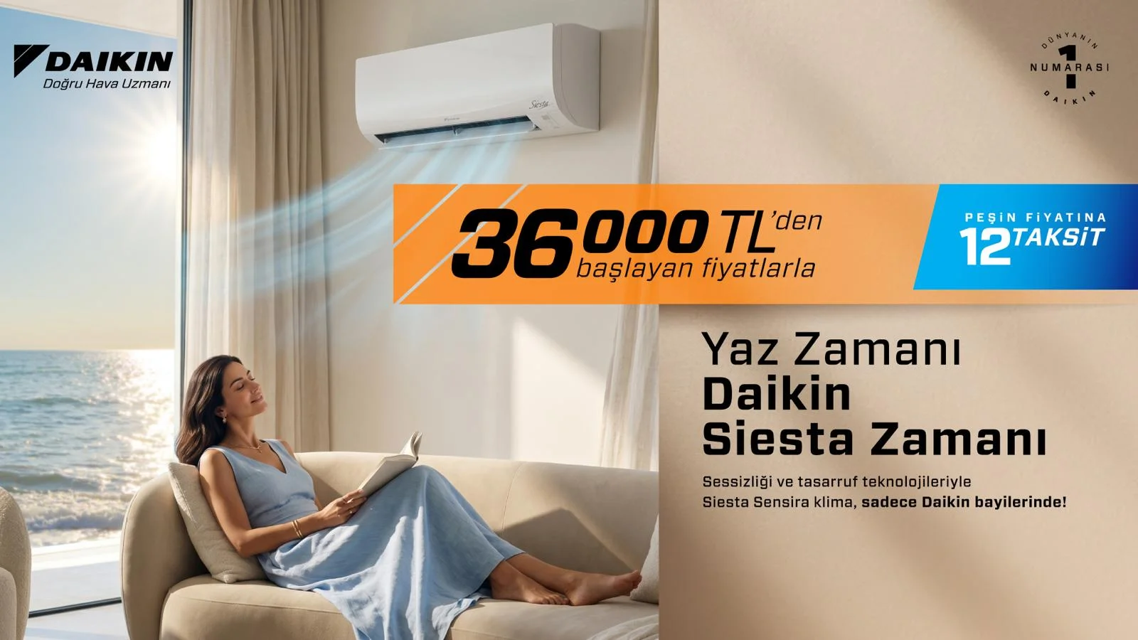 Daikin Siesta Sensira Yaz 2026 Kampanyası